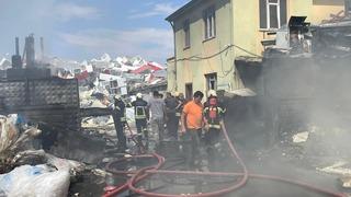 Kayseri'de hurdacıda çıkan yangın söndürüldü