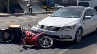 Mardin'de otomobil ile motosiklet çarpıştı: 1 yaralı