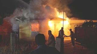 Hisarcık’ta bağ evinde korkutan yangın