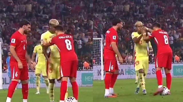 Lamine Yamal ile Arda Güler arasında tartışma! İspanya 6-0 öne geçince saha içi oyunlara başladı...