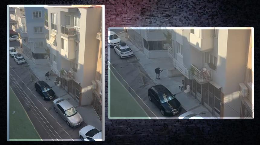 Yüzünde maske, elinde pompalı tüfek... 2 şehit verdiğimiz olayda 16 yaşındaki saldırgan vatandaşın kamerasında!