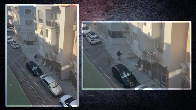 Yüzünde maske, elinde pompalı tüfek... 2 şehit verdiğimiz olayda 16 yaşındaki saldırgan vatandaşın kamerasında!