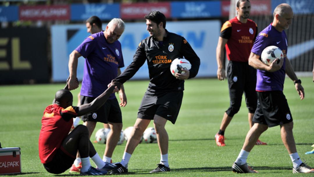 Galatasaray antrenmanında s&uuml;rpriz