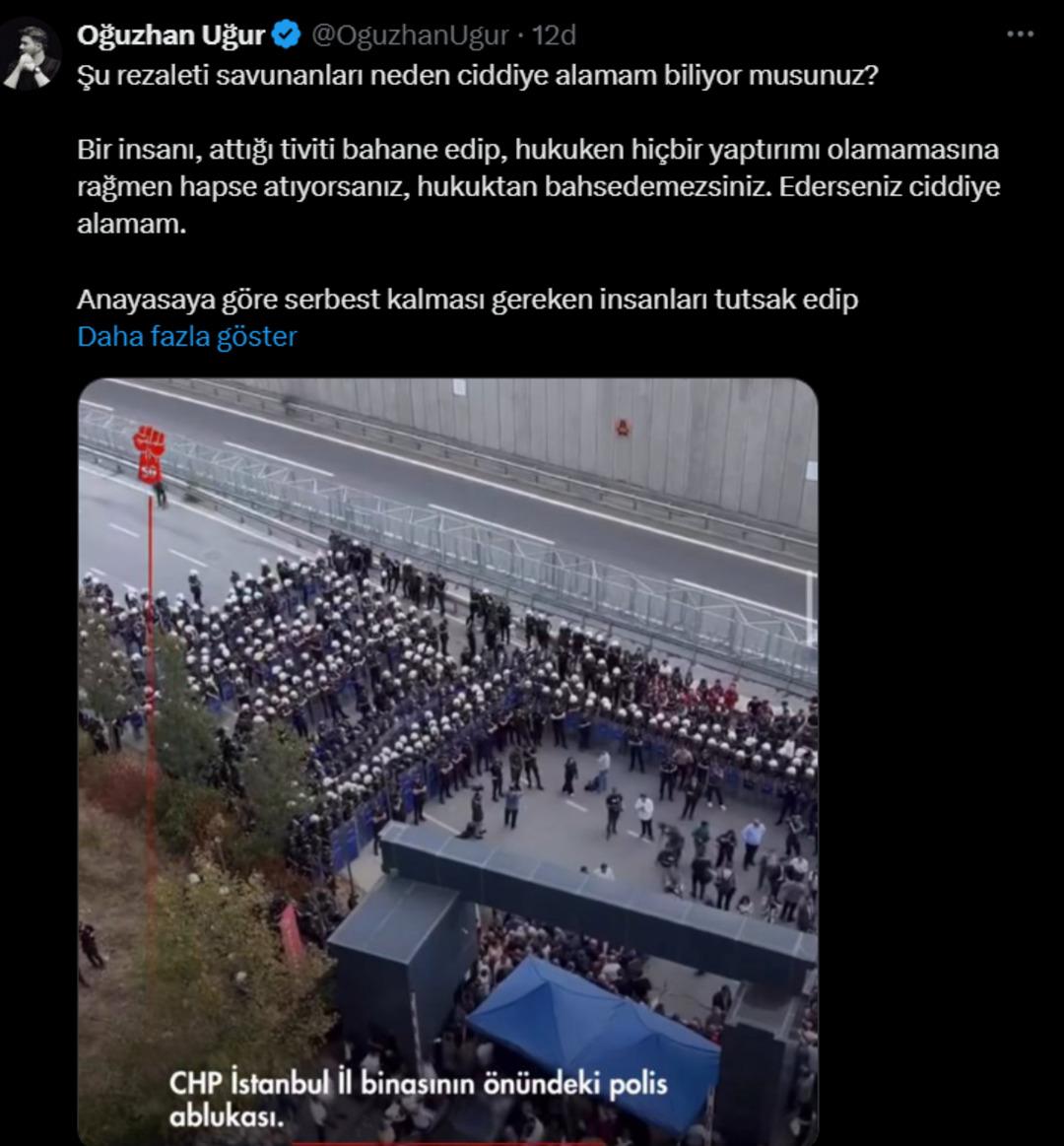 Oğuzhan Uğur CHP il binasını paylaşıp sert çıktı: "Yıkıldıysa Cumhuriyet bilelim! Geçersizse hukuk bilelim..." 1
