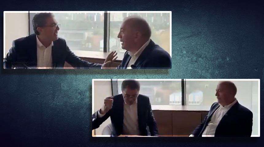 Gürsel Tekin'le oturan Ensar Aytekin elini masaya vurdu: 'Buraya 5 bin polisle gelinir mi?'