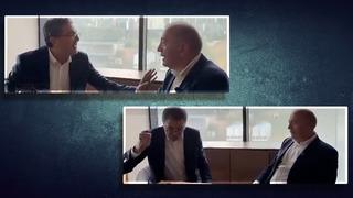 Gürsel Tekin'le oturan Ensar Aytekin elini masaya vurdu: 'Buraya 5 bin polisle gelinir mi?'