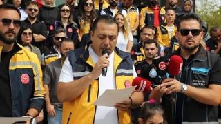 Sağlık ekibine yönelik saldırıya tepki