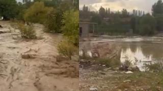 Mersin'de kuvvetli yağış, su taşkınlarına neden oldu