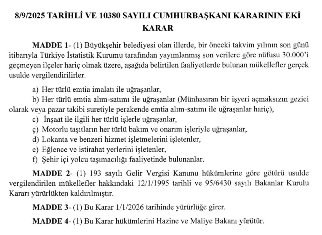 Vergilendirmede değişiklik: Esnaf i&ccedil;in yeni d&ouml;nem başlıyor 1
