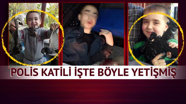 Polis katili işte böyle yetişmiş! Babasının sosyal medya paylaşımları ağızları açık bıraktı: Ağzında ölü kuş, elinde oyuncak silah...
