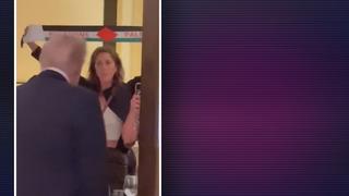 Trump'a ABD'nin başkenti Washington DC’de soğuk duş! Restoranda protesto: Özgür Filistin”