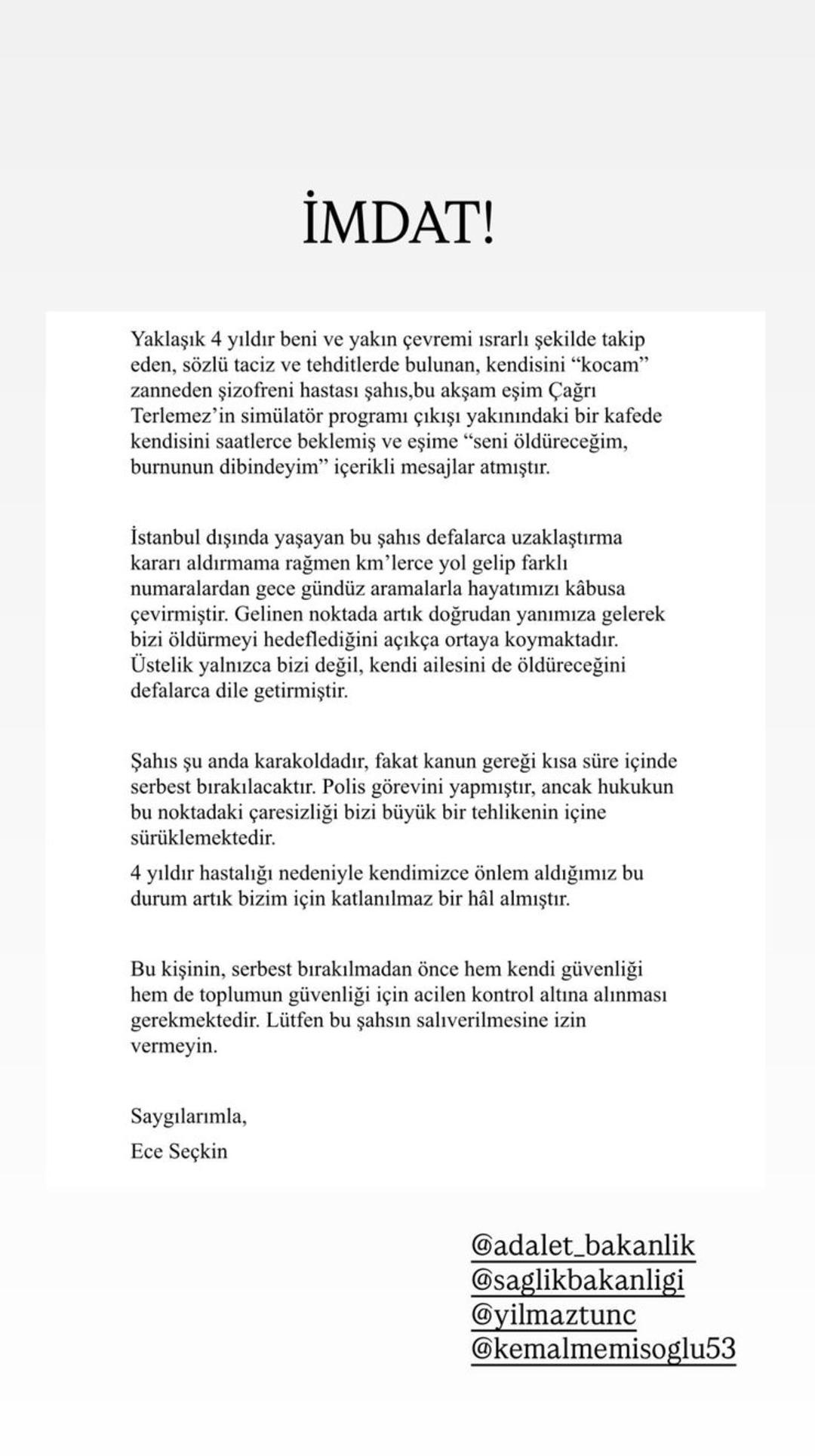 ECE SEÇKİN AÇIKLAMA ECE SEÇKİN AÇIKLAMA