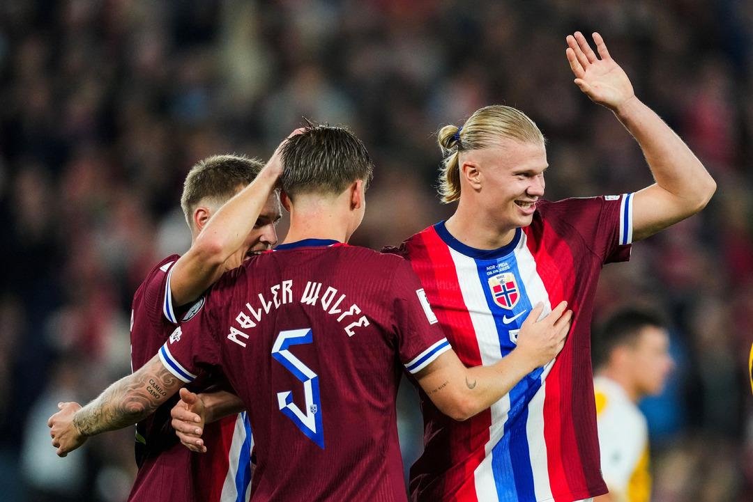 Dünya Kupası Elemeleri nde futbol tarihine geçen bir maç oynandı! Norveç Moldova ya 10 fark attı... Haaland tek başına 5 gol 2 asist yaptı! 2