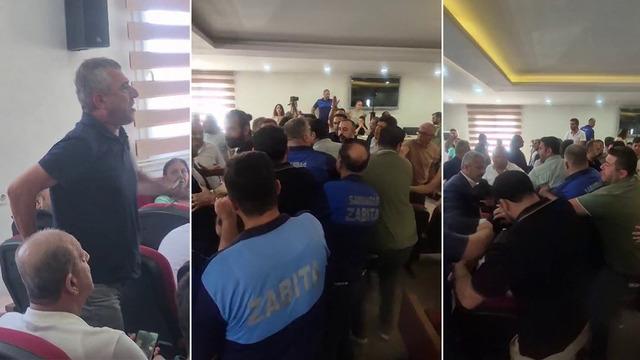 CHP'li meclis üyesi TİP'li başkana küfür etti! Ortalık savaş alanına döndü