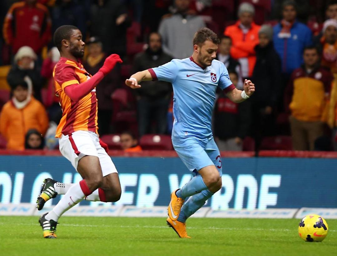 Galatasaray - Trabzonspor ma&ccedil;ından kareler