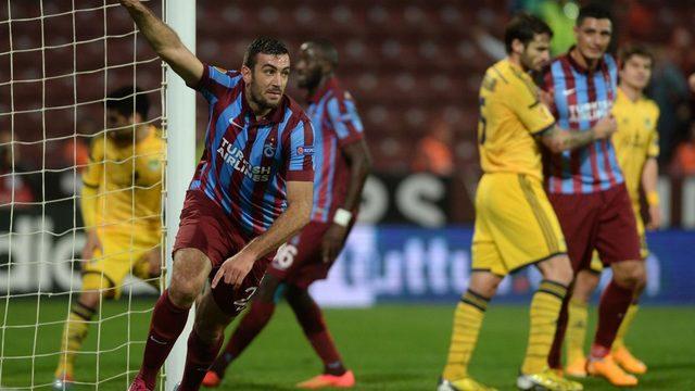 Trabzonspor - Metalist Kharkiv maçından kareler
