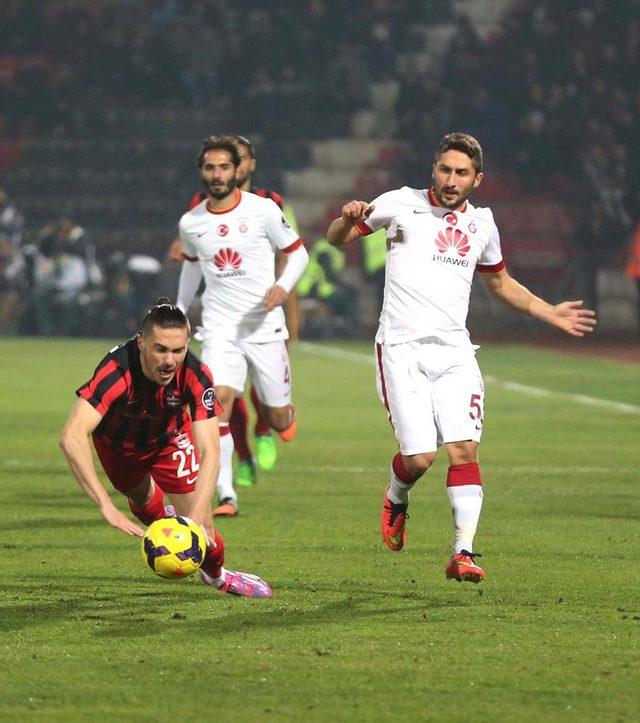 Gaziantepspor-Galatasaray maçından kareler