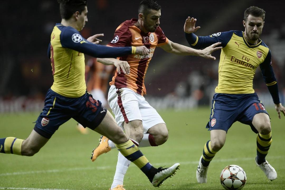 Galatasaray - Arsenal ma&ccedil;ından kareler