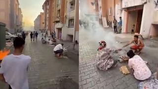 Yer: Samsun! O mahalledeki görüntüler gündem oldu! Pakistan sandım