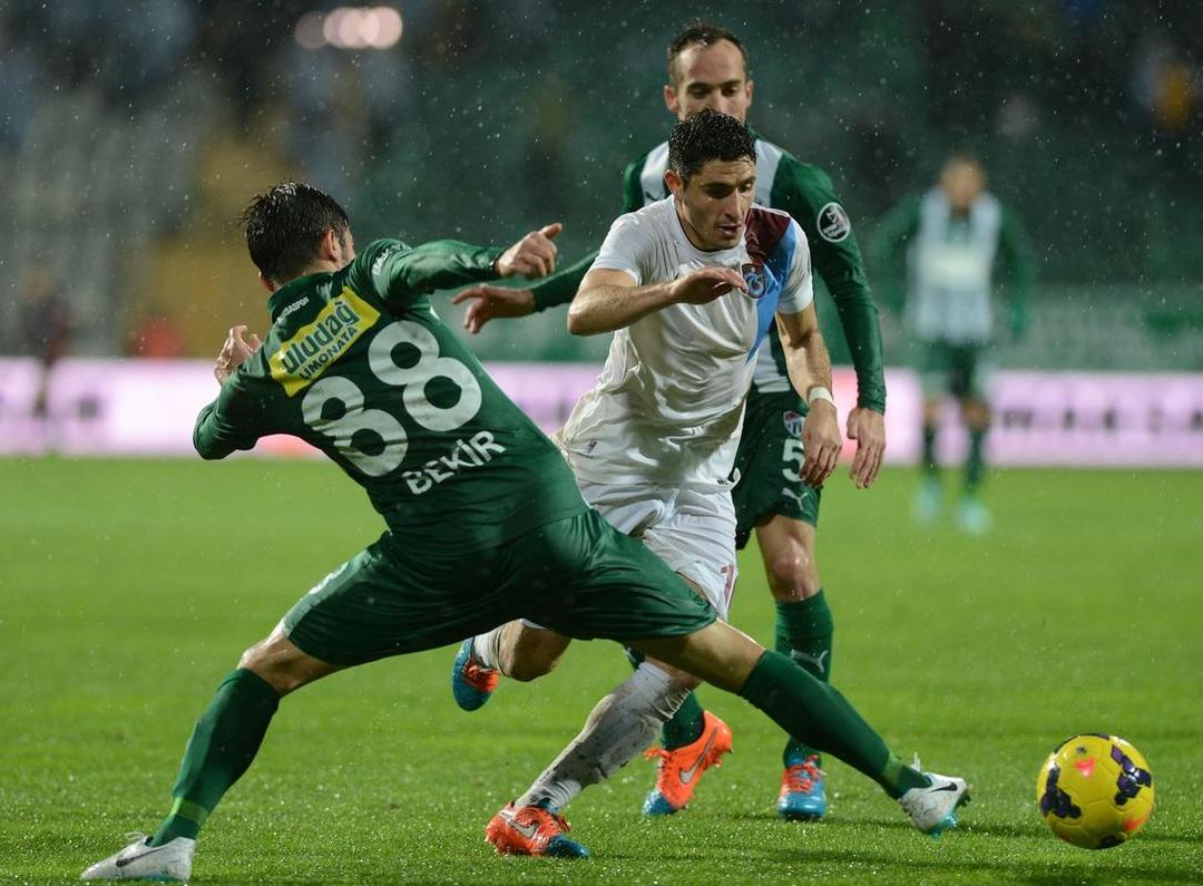 Bursaspor - Trabzonspor ma&ccedil;ından kareler