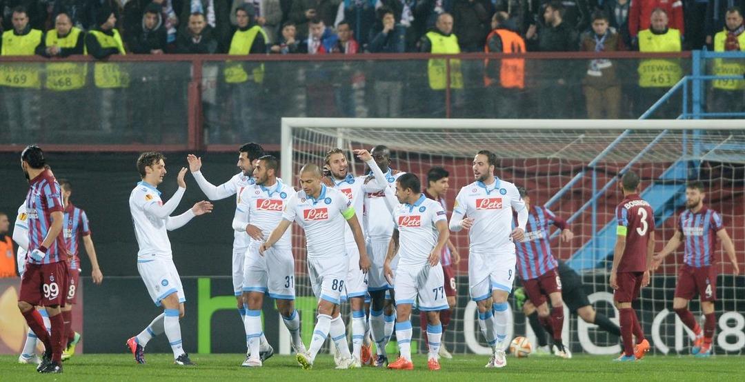 Trabzonspor - Napoli ma&ccedil;ından kareler