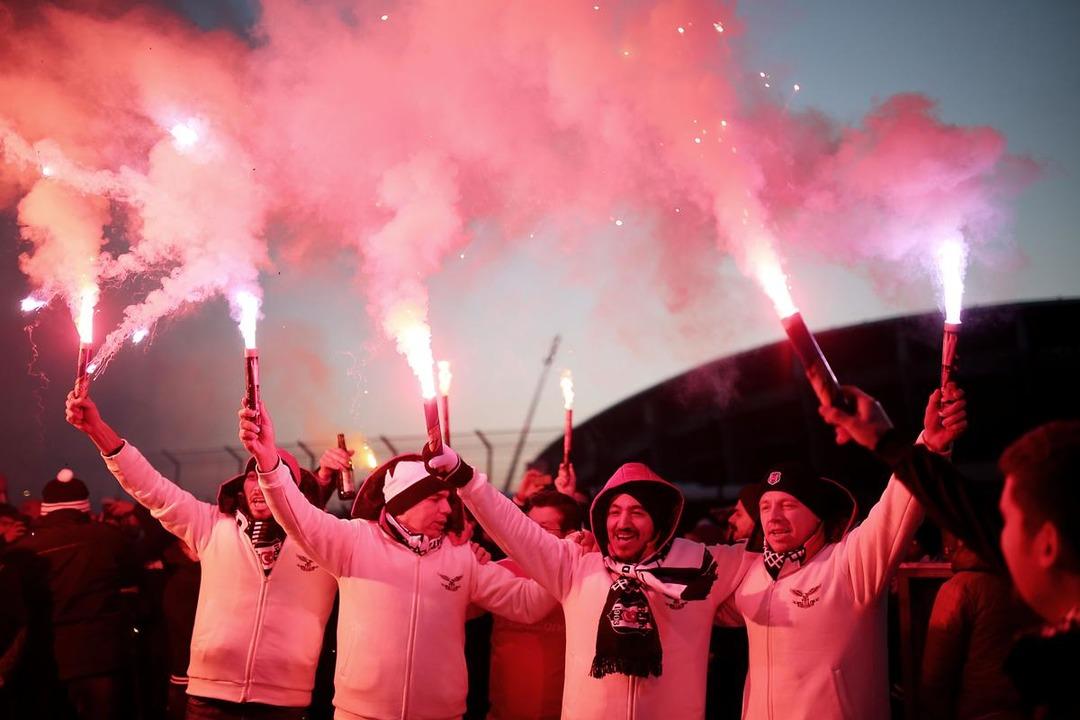 Beşiktaş - Club Brugge ma&ccedil;ından kareler