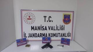 Şüphe üzerine üstü aranan şahıstan tabanca ve mermi çıktı