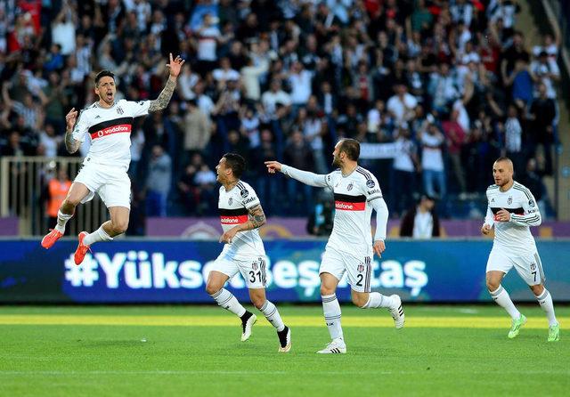 Beşiktaş - Gaziantepspor maçından kareler