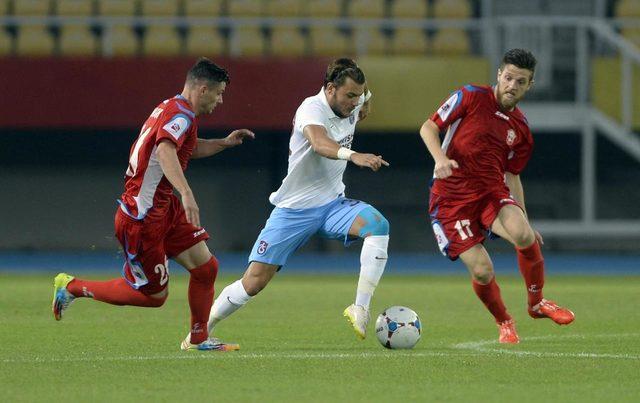 Rabotnicki - Trabzonspor maçından kareler