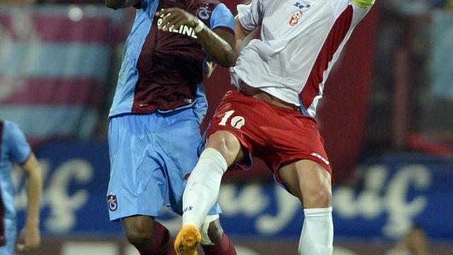 Trabzonspor - Rabotnicki maçından kareler