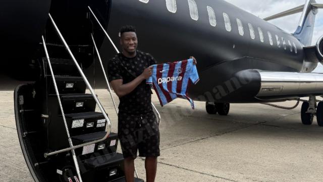 Onana, Trabzonspor için yola çıktı! İşte uçaktan ilk kare...