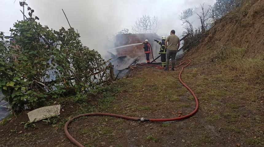 Artvin'de yangın paniği: 4 ev küle döndü