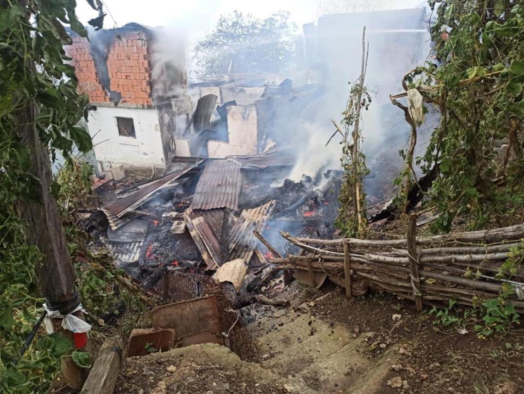 Artvin de yangın paniği: 4 ev küle döndü 2