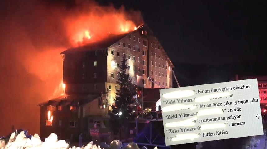 Telefon incelemesi ortaya çıktı! 78 kişinin öldüğü yangında otel müdürü, önce otel yetkililerini aramış: "Bir an önce çıkın, yangın çıktı"