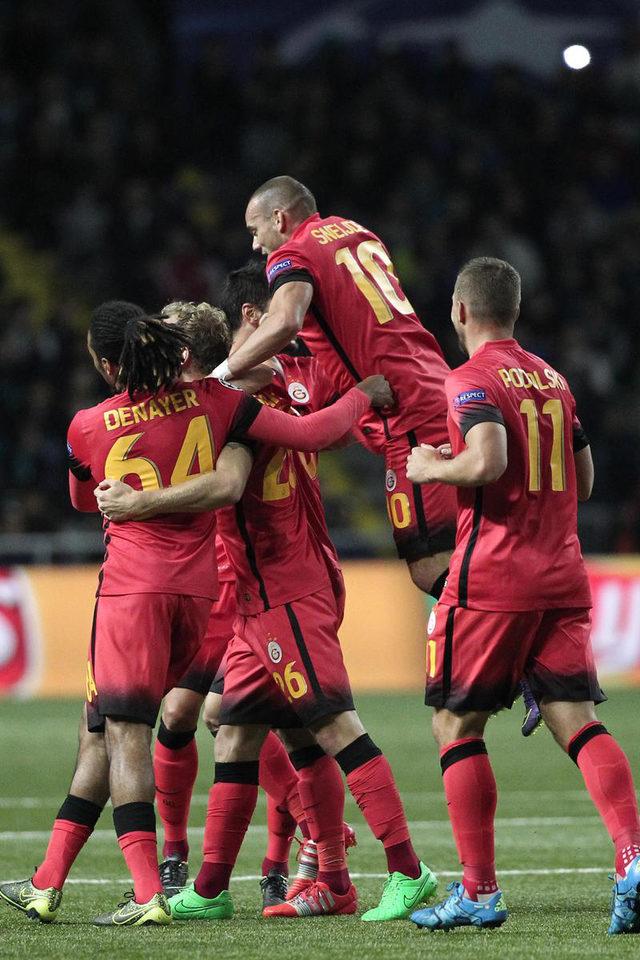 Astana - Galatasaray maçından kareler