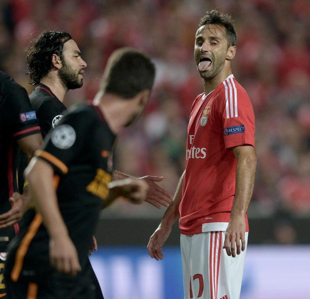 Benfica - Galatasaray ma&ccedil;ından kareler