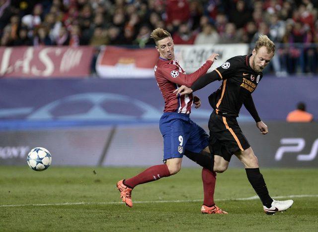 Atletico Madrid-Galatasaray maçından kareler