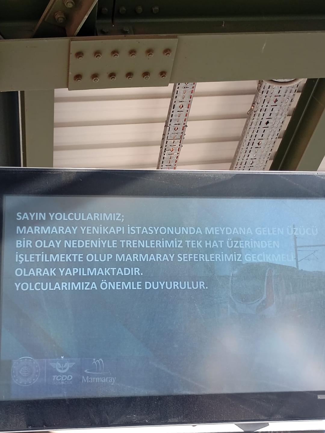Marmaray da bir kişi intihar etti! "Üzücü olay nedeniyle..." 2