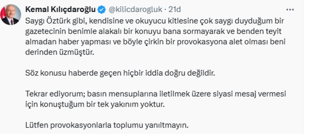 Kemal Kılıçdaroğlu sessizliğini bozdu! "Hiçbir iddia doğru değil" 2