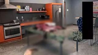 Üniversite yurdunda vahşet! Ayıyı mutfakta parçalara ayırdılar! Görüntülere tepki yağdı