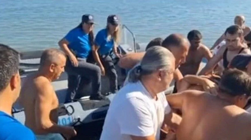 Denizde panik anları: Yüzerken beyin kanaması geçirdi