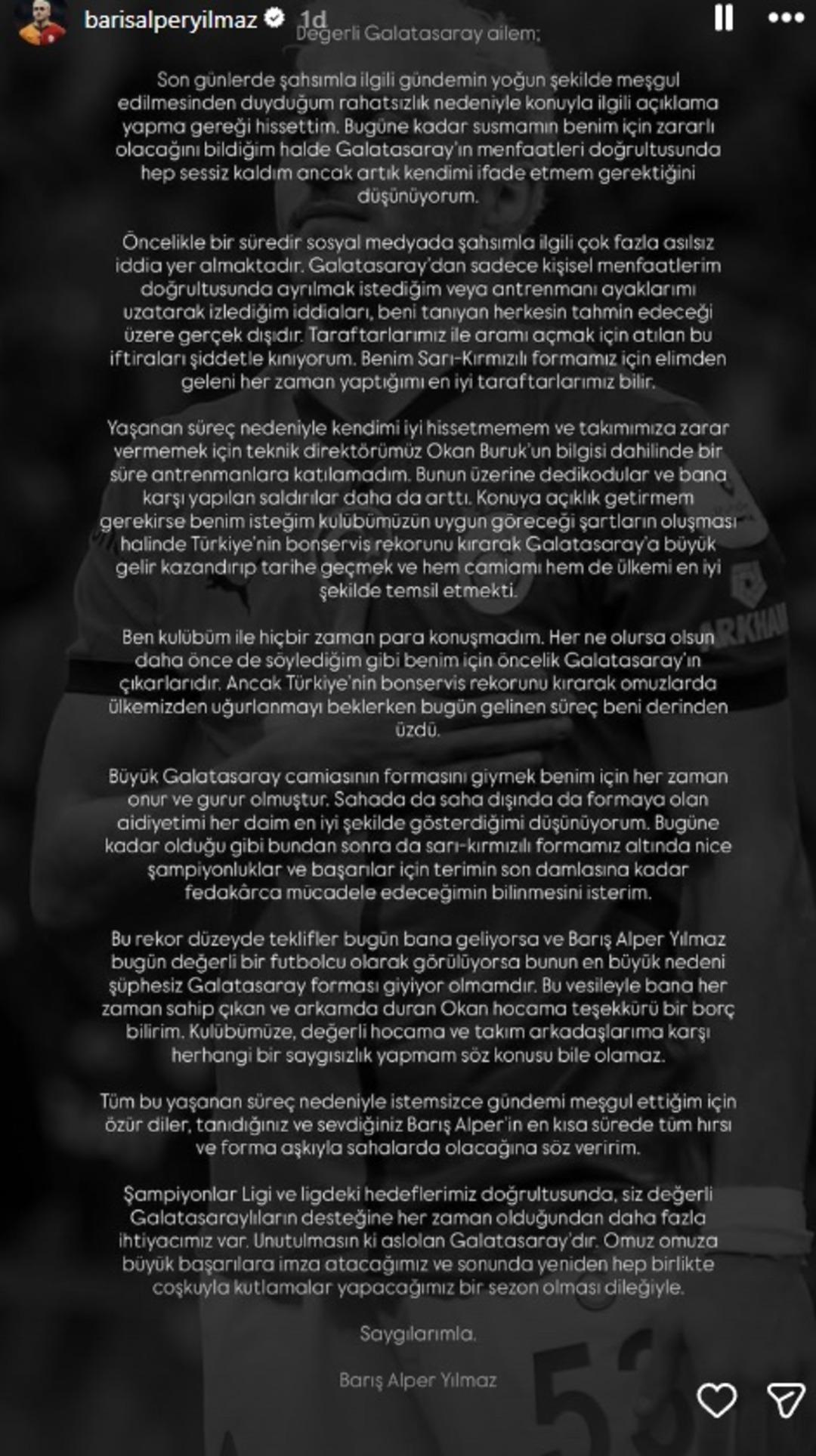 Galatasaray taraftarından Eyüpspor karşılaşması öncesi Barış Alper Yılmaz a destek! 3