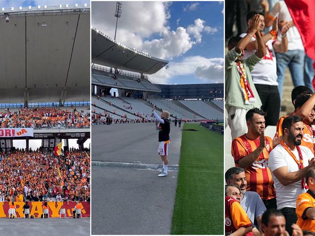 Galatasaray taraftarından Eyüpspor karşılaşması öncesi Barış Alper Yılmaz'a destek! 