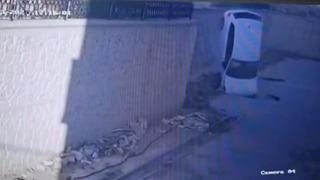 Otomobil, metrelerce yükseklikten yere çakıldı: 1 yaralı