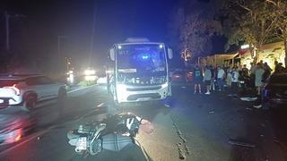 Muğla'da tur otobüsü karşı şeride geçti: 1 yaralı