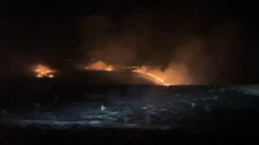 Çorum’da alevlere teslim olan 300 dönüm mera küle döndü