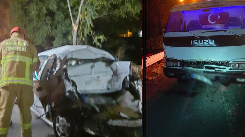 Susurluk’ta çift taraflı trafik kazası: 2 yaralı