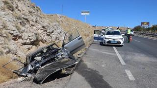 Köpeğe çarpmamak için direksiyonu kırdı, 3 yaralı