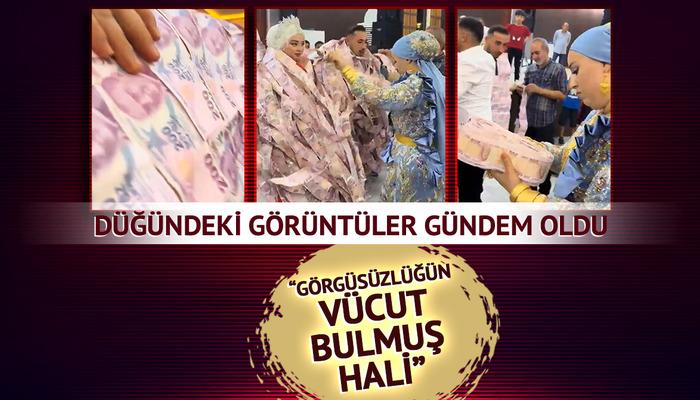 Valizle getirildi, gelinle damada giydirildi! Aşiret düğünündeki görüntüler gündem oldu: "Görgüsüzlüğün vücut bulmuş hali"