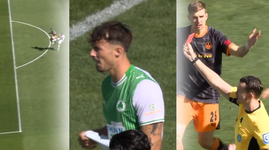 Almanya Bundesliga'da tarihe geçen bir olay yaşandı! Maçın daha 22.saniyesinde gelen kırmızı kart herkesi şoke etti...